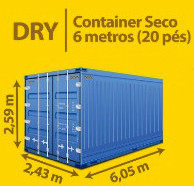 Dry Container Seco 6 metros